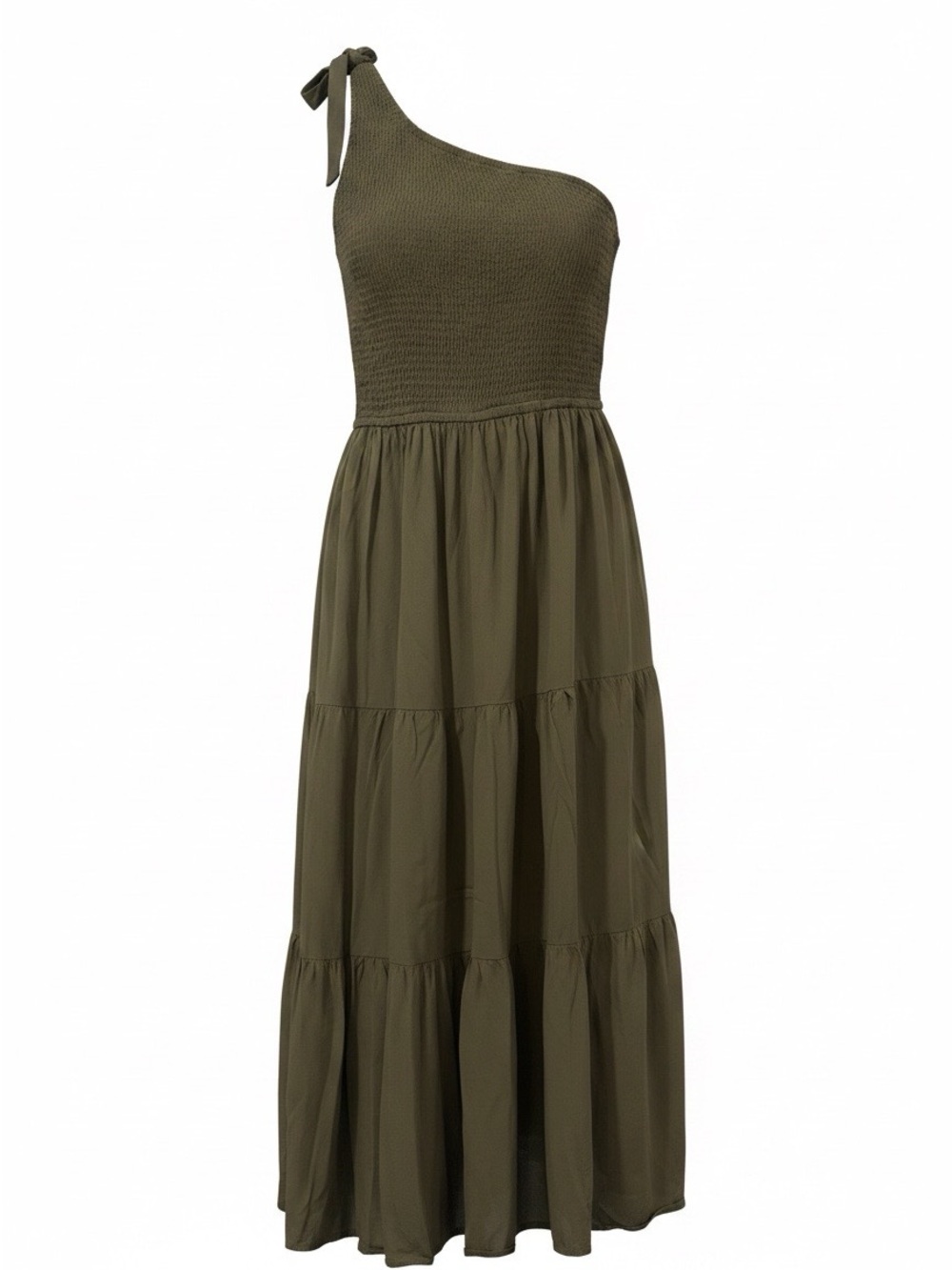 MEROKEETY ONE SHOULDER SUMMER DRESS PARTY BEACH W/LEG CUT OUT